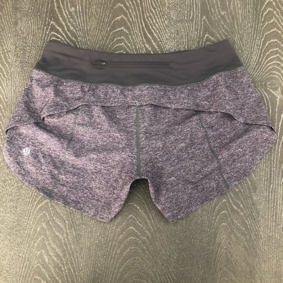 Lululemon Speed Up Short Heather Lux Dark Carbon 4 - Picture 7 of 7